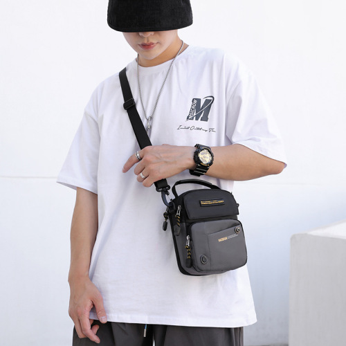 New Mini Men's Backpack Casual Crossbody Bag Fashion Korean Version Men's Single Shoulder Bag Multifunctional Men's Backpack