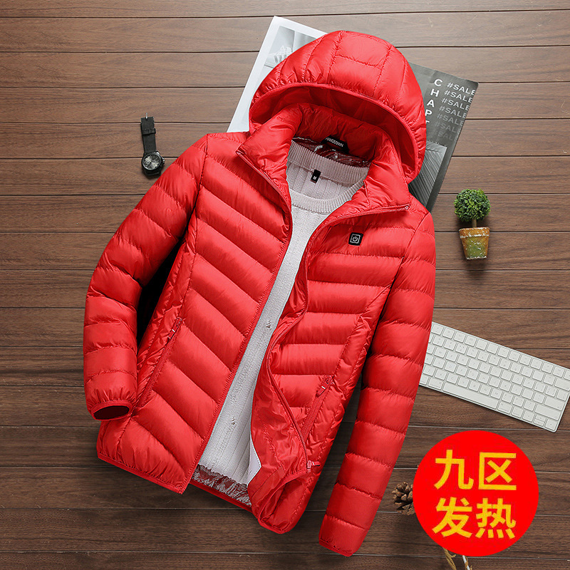 Rojo-Zona 9 traje de calefacción