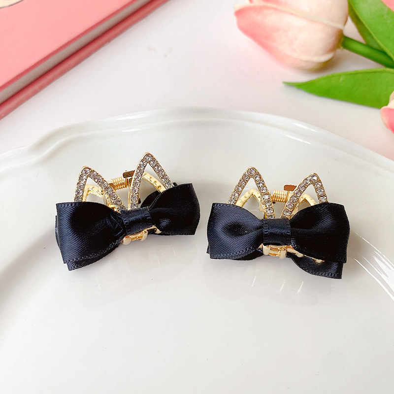 Las niñas arco de doble cara pinza de pelo princesa accesorios para el cabello horquilla rota horquilla Bangs clip horquilla tocado no daña el cabello estilo coreano