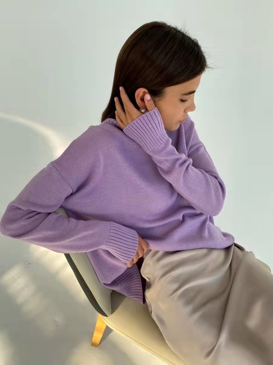 ​​Luxury Lambswool Turtleneck Sweater – Slim Fit Winter Pullover In 9 Seasonal Colors​​_voghion.com