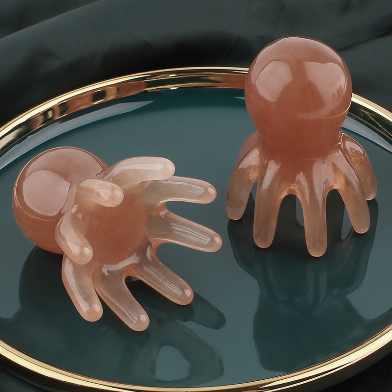 Pein de masaje de pulpo de ocho garras de cabeza masajeador de meridianos agarrar puntos de acupuntura