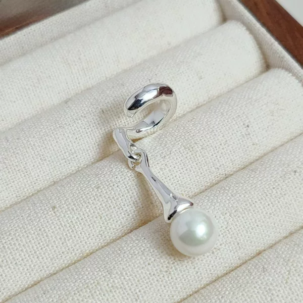 French Style Light Luxury Earrings High-end Pearl Ear Clip Women's Simple Niche Design Ear Drop Fashion Style