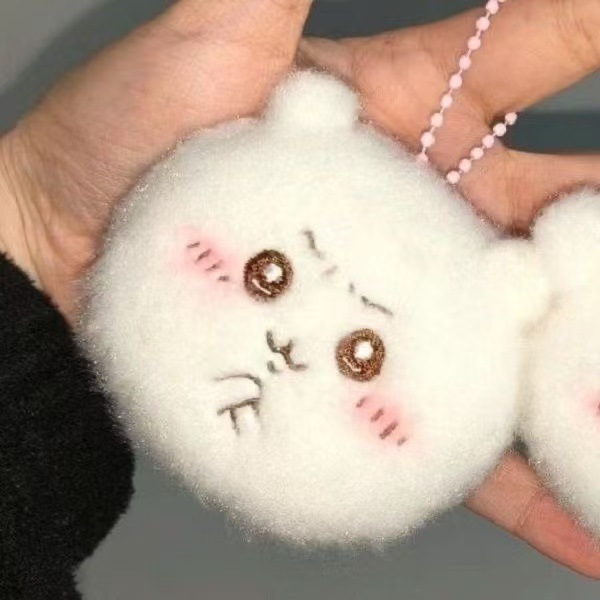Chiikawa Jikawa Tuanzi Xiaobo Emoji Bag Muñeca peluche lindo muñeca mochila colgante amiga