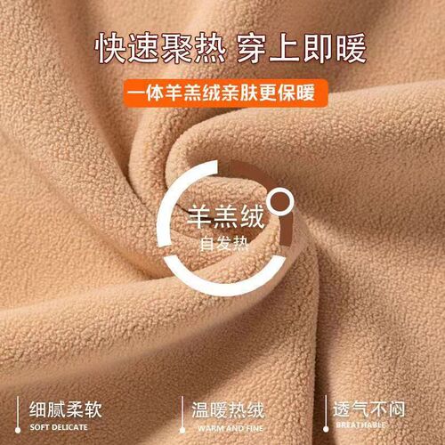 Sheepskin fleece warm pants for women with extra padding and thickened fleece, large size, slimming, middle-aged and elderly cotton pants, heating underpants, autumn pants, winter 