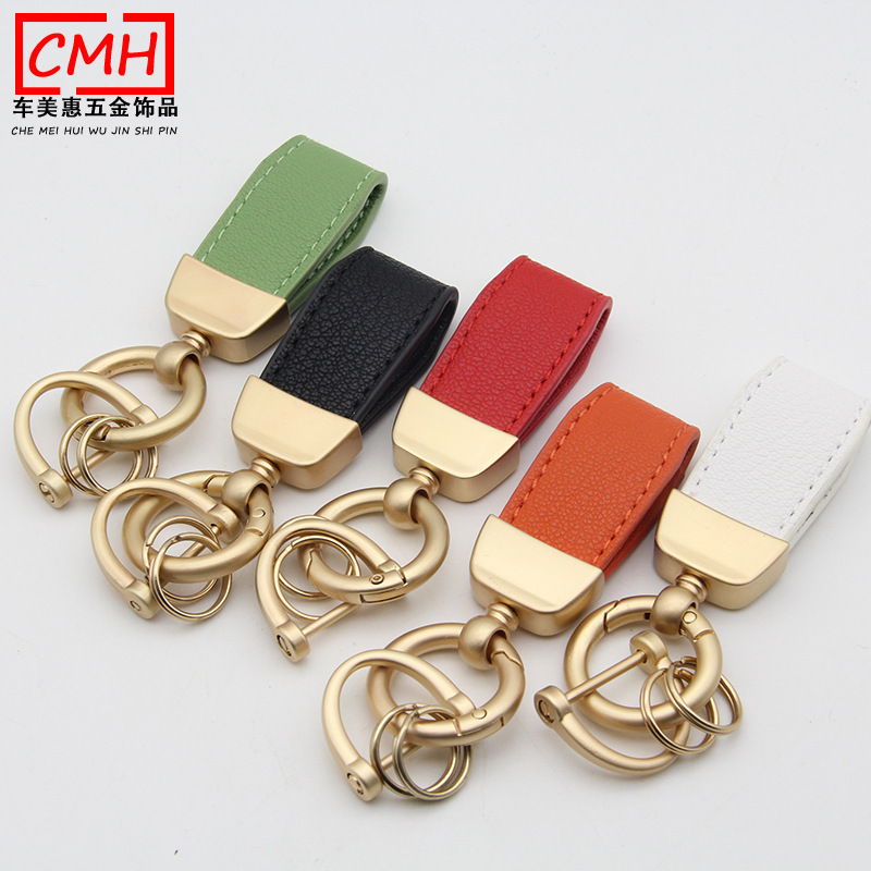 Mini French Lambskin Keychain Pendant Personalized Couple Classic Candy Color Leather Rope Keychain Manufacturer Wholesale