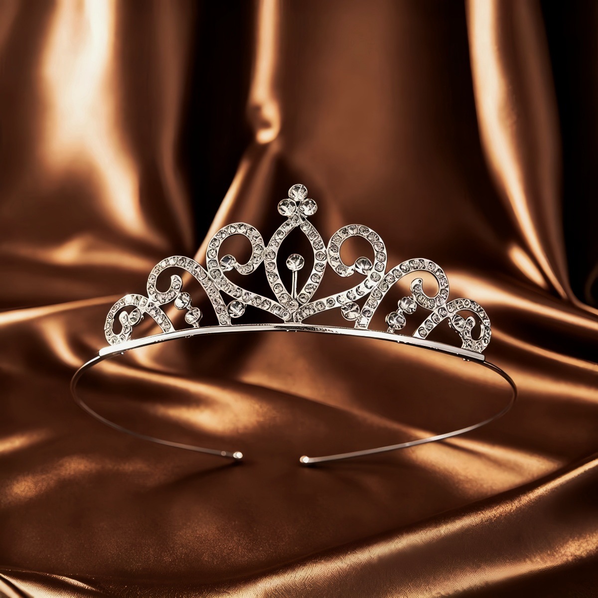 Corona de Cristal para Novia de Aleación y Cristal para Bodas y Fotografía