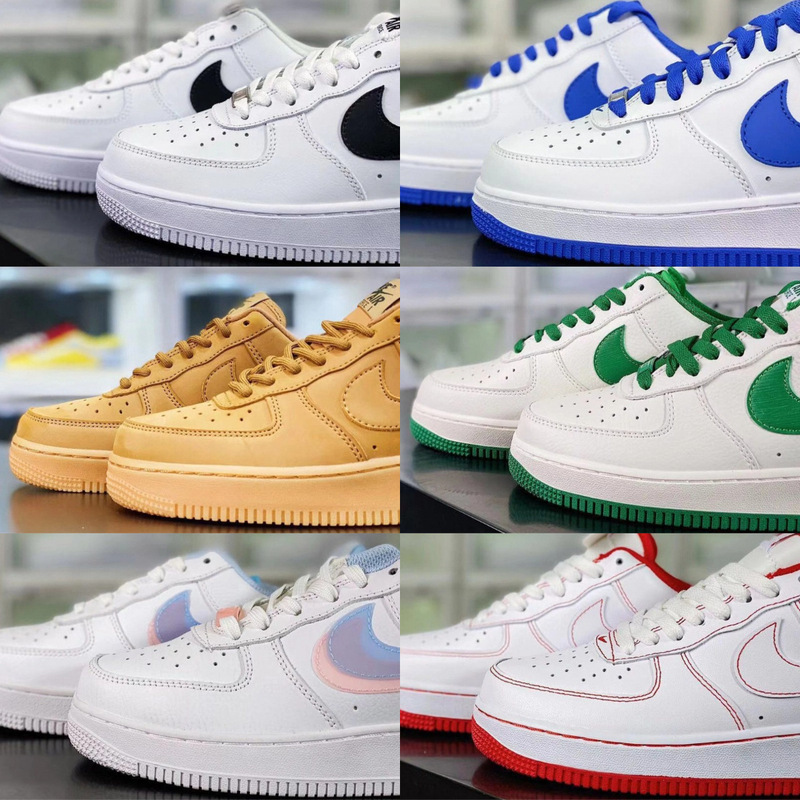 莆田純正スエード エア フォース ワン ウィートカラー ロートップ スニーカー AF1 ピュアホワイト メンズ レディース シューズ ティファニー マカロン|undefined