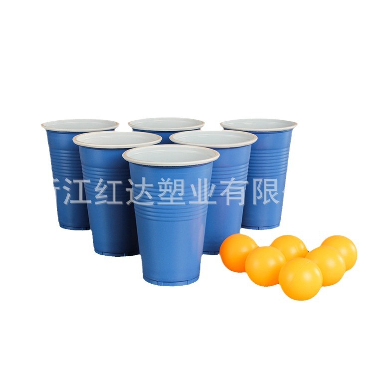 HD-500红达一次性塑料双色杯饮料杯可印刷LOGO价格优惠厂家供货