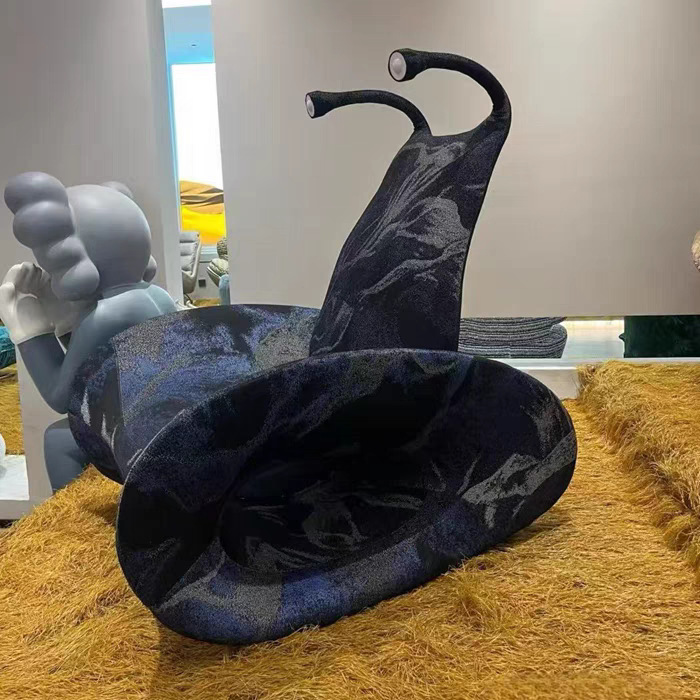 现代设计师创意实木星球布艺超纤皮躺椅休闲椅客厅单人沙发洽谈椅|undefined