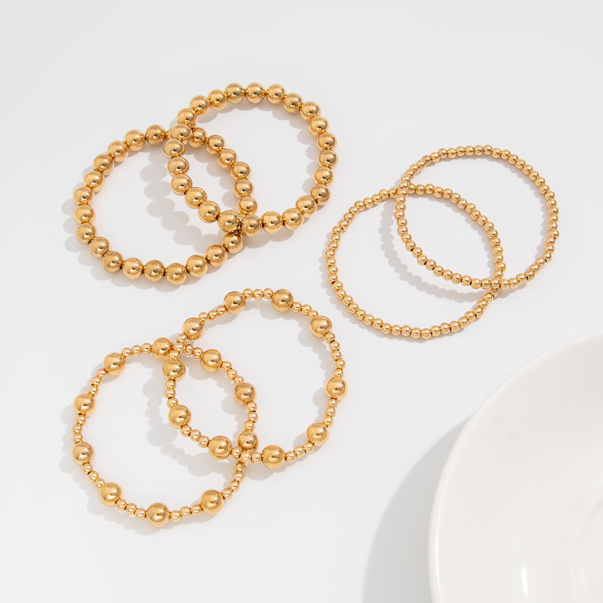 25g Weight Alloy, Copper Pendant Material Bracelets Classification CCB Chain Material Beaded Chain Chain Type 1 Set Quantity Street Occasion CCB, Alloy, Copper Material Heart Shape Pattern Women's Gender Exaggerated, Streetwear Style Exaggerated Streetwear Heart Shape CCB Alloy Copper Beaded Chain Beaded Bracelets Wholesale 15