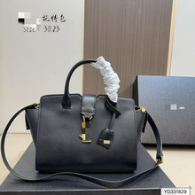 跨境批发新款女手提包单肩包通勤包大容量时尚百搭黑色托特包