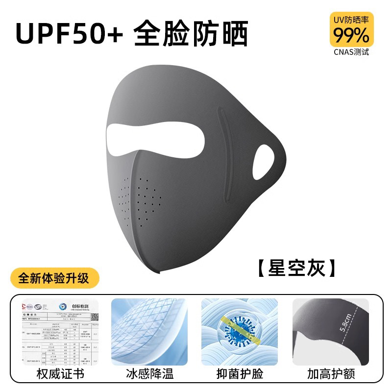 Máscara solar máscara solar de cara completa máscara solar anti-ultravioleta máscara solar ventilada para mujeres máscara solar al aire libre