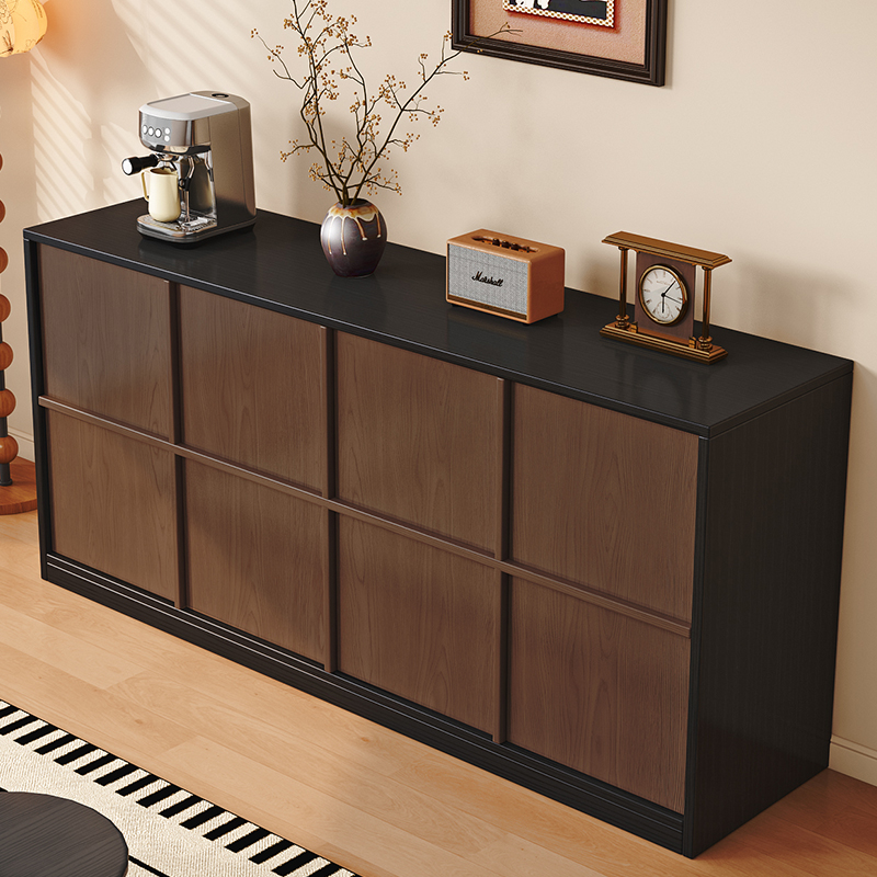 Medieval Dining Side Wall Integrated Storage Living Room Home Light Luxury Bedroom Bedside Storage Cupboard Living Room Chest of Drawers