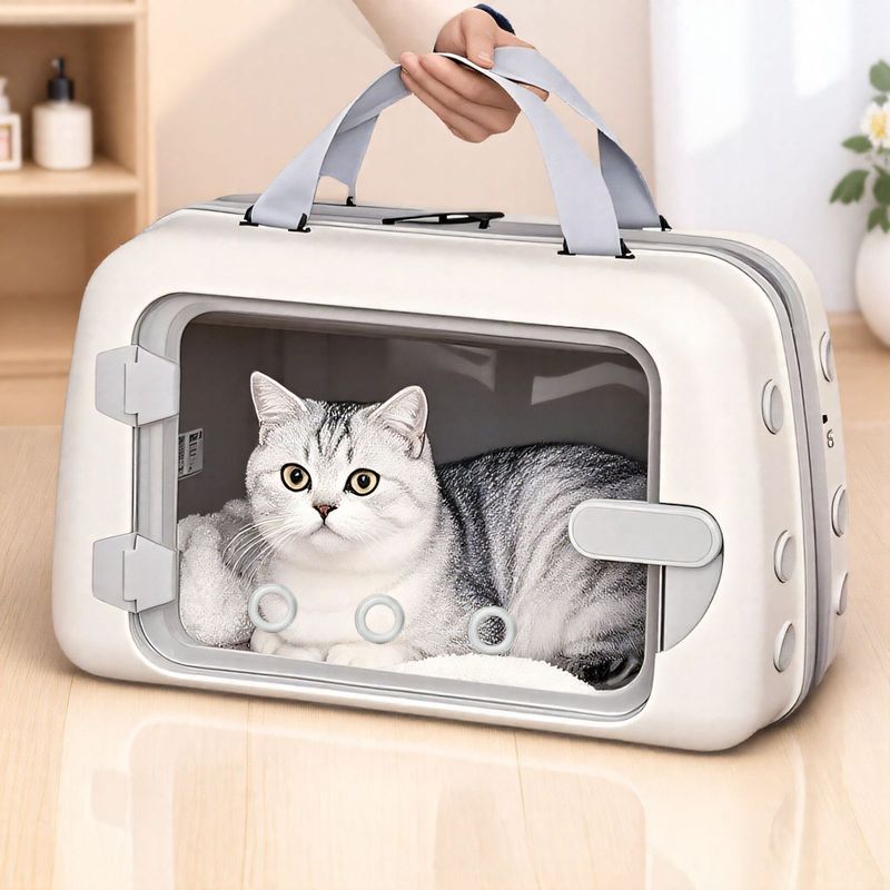 ペット用外出バッグ、高見え猫用外出バッグ、ポータブル猫用外出バッグ、大容量宇宙カプセル型犬用バックパック|undefined