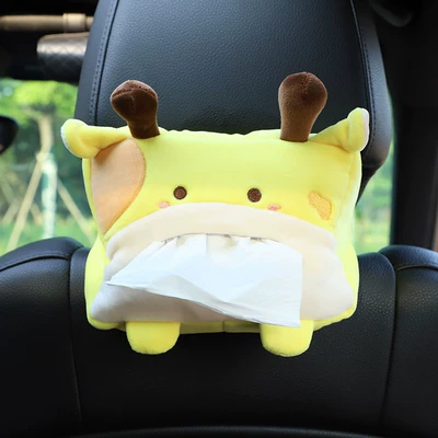 Box Car Seat Back Sun | Car tissue box/set - yellow-deer