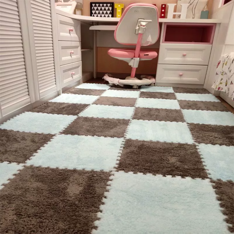 Модульные ковровые плитки 30×30×1,6 см, плитки с пазом, однотонные и многоцветные наборы