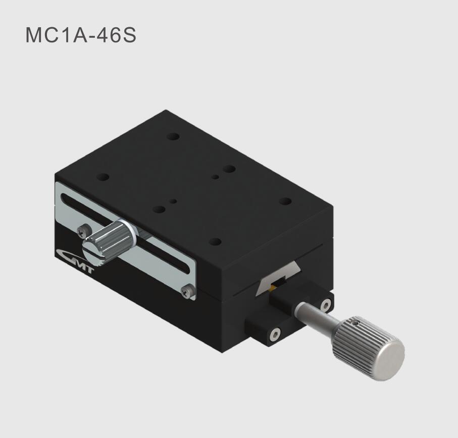X轴鸠尾式燕尾槽微调滑台工作台MC1A-46S/MC1A-49S手动位移平台