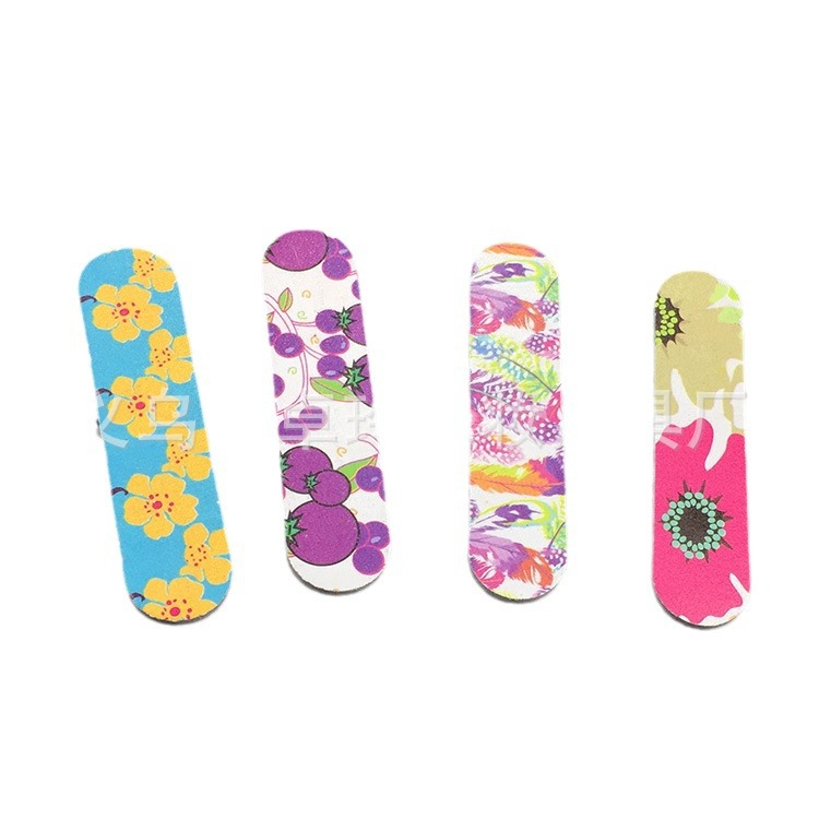 Accesorios de traje de manicura al por mayor Mini uñas de doble cara frotando esponja EVA pequeña tira de frotamiento de uñas pulidas