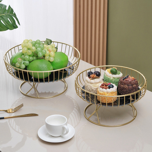 Nordic Light Luxury Glass Fruit Bowl Creative Living Room Home Fruit Basket Afternoon Tea Candy Dessert Stand Sweet Dish Plate