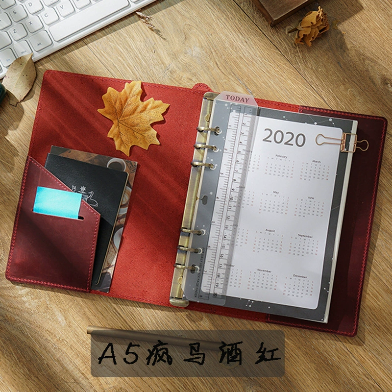Leather laptop for traveling, handheld pocketbook, DIY, tear-off sheet, 6A