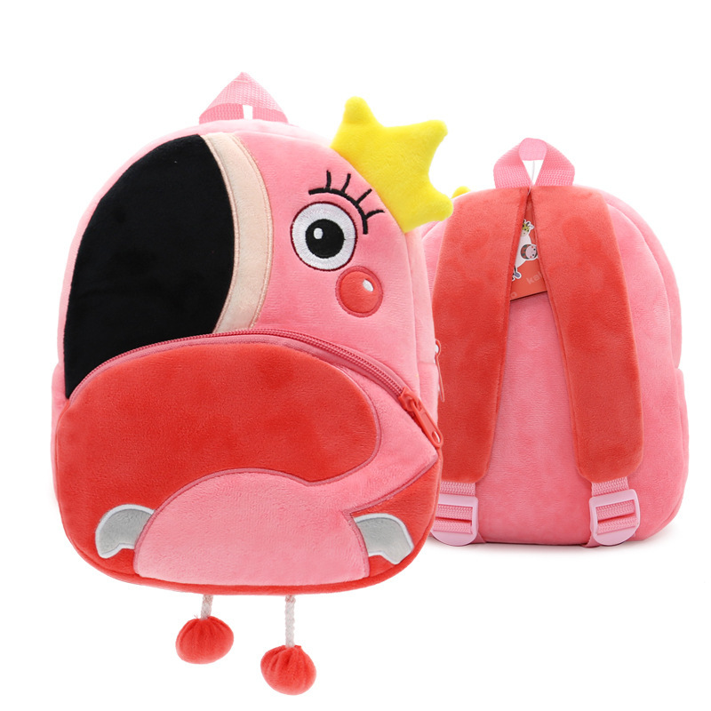 3D lindos dibujos animados peluche niños jardín de infantes mochila escolar movimiento de animales escolares mochila de peluche mochila de niños