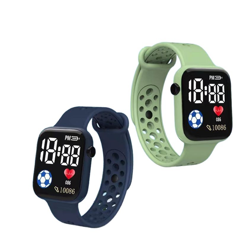 New Led Digital Watch C1-2 Square Trendy Fashion Digital Sports Student Kidsren Led Digital Watch Manufacturers