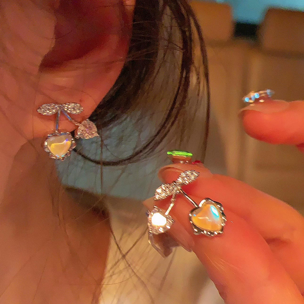 Серебристая игла, серьги, образец серебра 925, стиль легкой роскоши, западный стиль