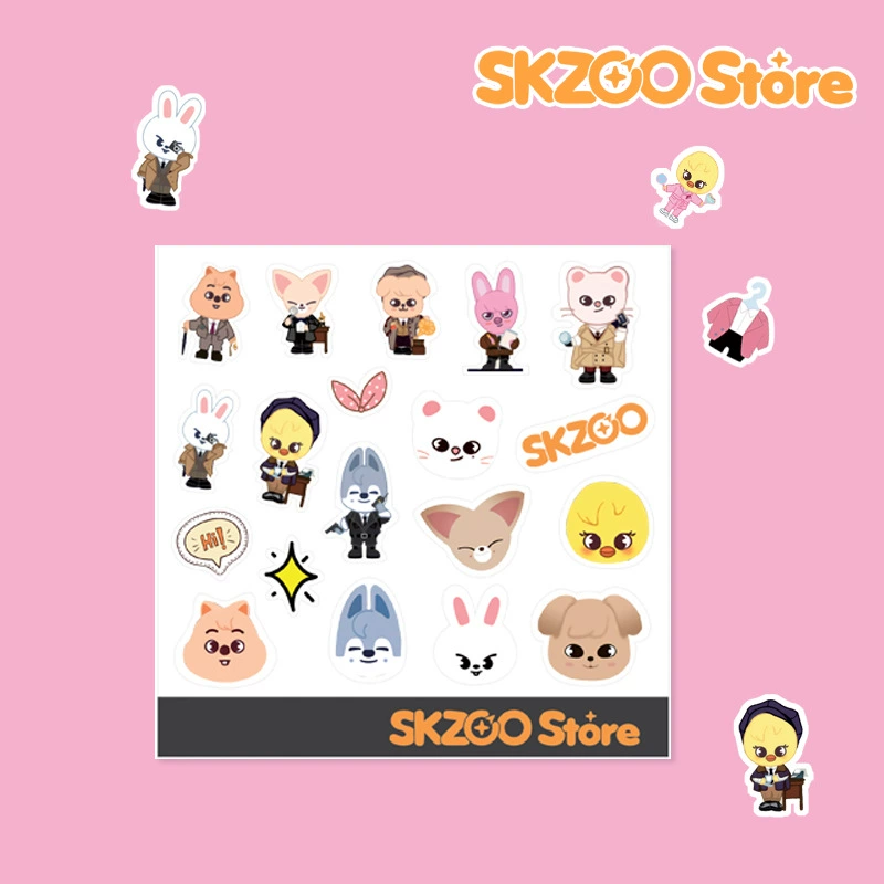 Знак для телефона (Stray Kids SKZOO) 137×137 мм, картинка персонажа, 2 стиля