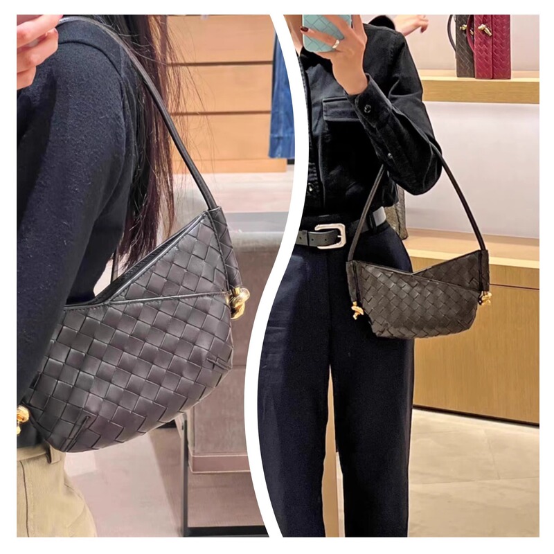 Woven Bag Niche Design 2025 Spring and Summer New Cross Twist Portable Shoulder Bag Lazy Casual Underarm Women's Bag