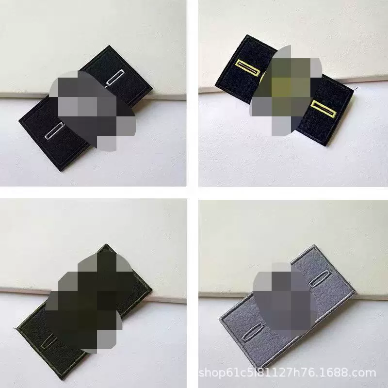 Тканые этикетки острова пуговицы вышитые бирки, маркировка, маркировка, пятная этикетка, призрачная нарукавная повязка