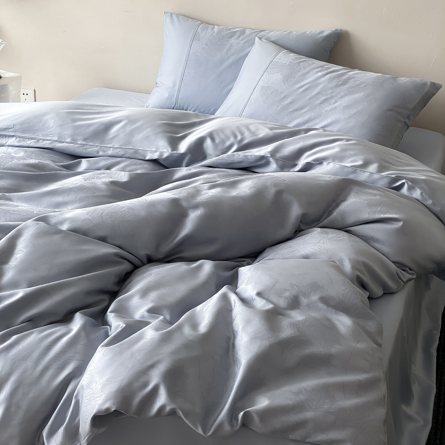 Otoño e Invierno de algodón cepillado conjunto de cuatro piezas moderno simple cama de algodón puro conjunto de cuatro piezas ins estilo 100 sábanas de algodón sábana ajustable