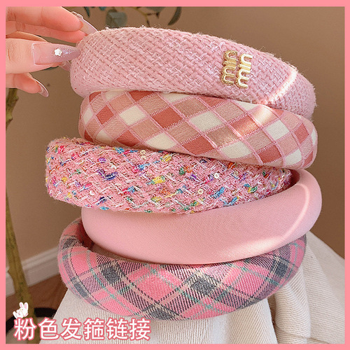 Women's High-End Light Luxury Dopamine Hair Clip Leisure Style Summer High Crown Headband Hair Accessory Hair Accessories Non-Damaging