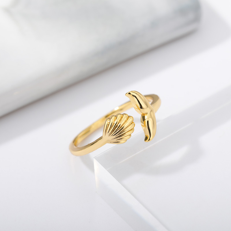 New Whale Tail Adjustable Ring display picture 2