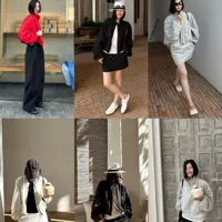 ONIVINTAGE Весенний Новый! Повседневная короткая куртка с рукавом летучей мыши OV252Q5017