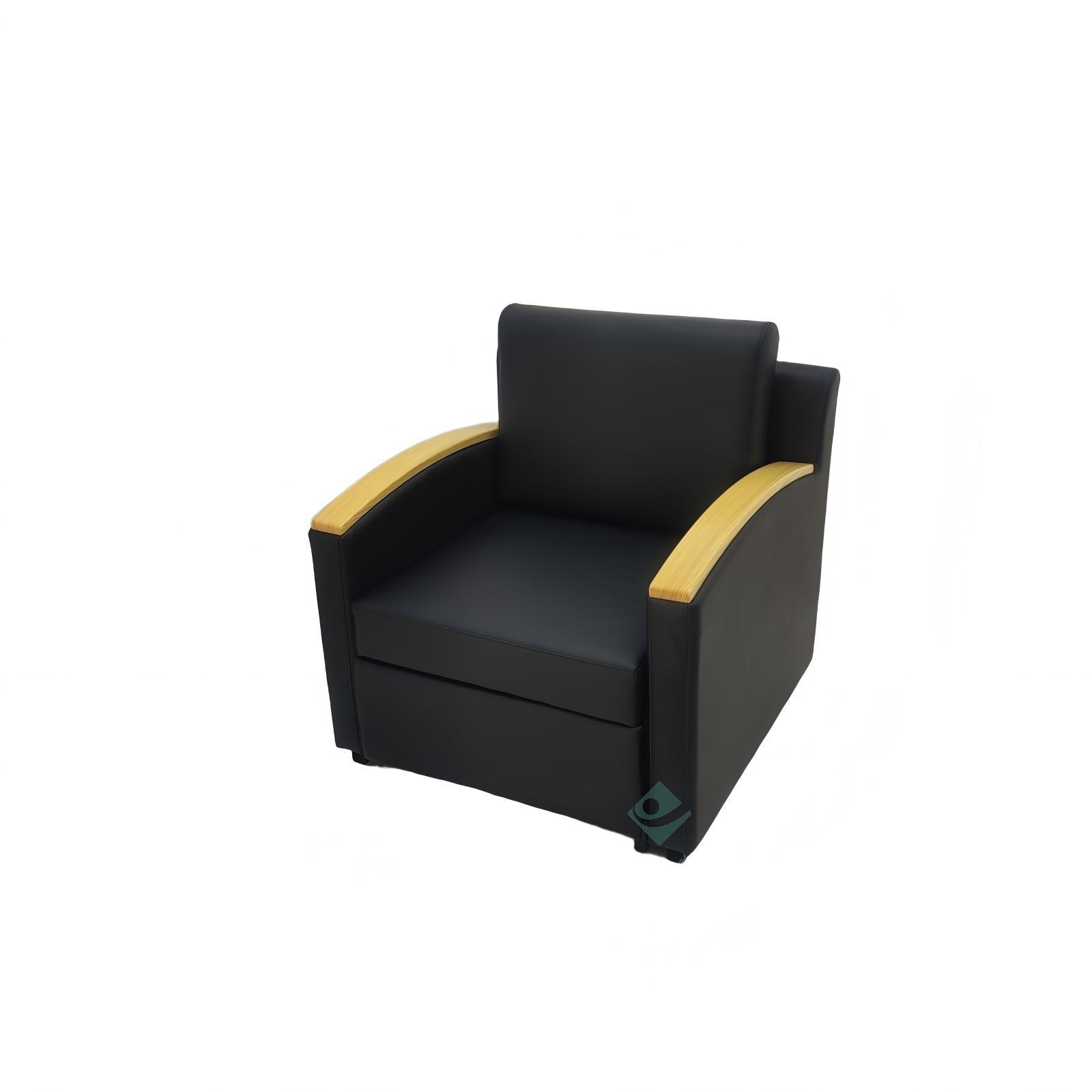 Sala de estar moderna y simple sofá de madera sólida reposabrazos sofá cama multifuncional silla de acompañamiento para ancianos