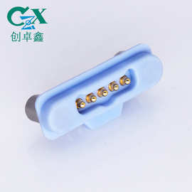 5pin方形磁吸连接器 智能电子积木摄像头充电数据传输磁吸厂家