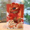 Red koi carp + wealth scarf + New Year gift bag