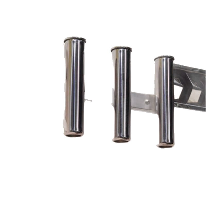 Fábrica de acero inoxidable tres cilindros de cuatro cinco rodas de pescar soporte de barco de pesca soporte de pesca marina