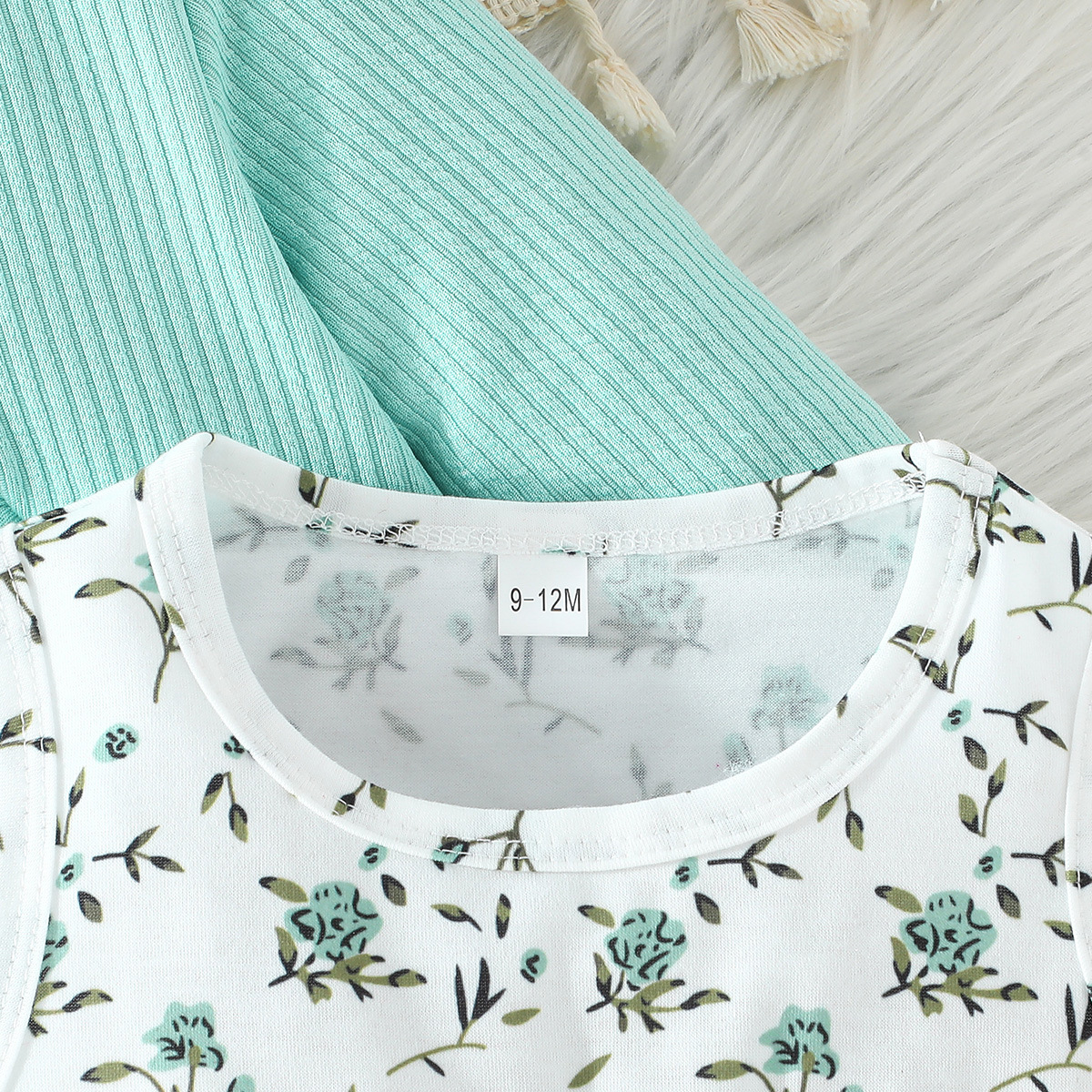 Set vestito floreale e giacca a maniche lunghe per bambina_voghion.com
