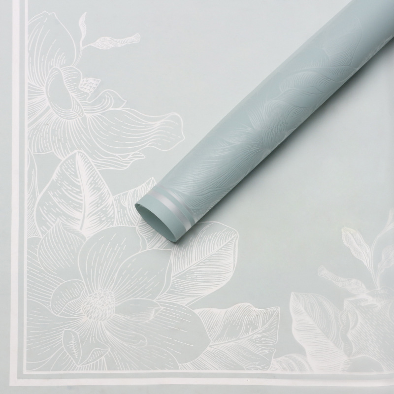 Huaxi magnolia gelatina película de papel de embalaje de flores película de plástico impermeable OPP ramo de flores materiales de flor