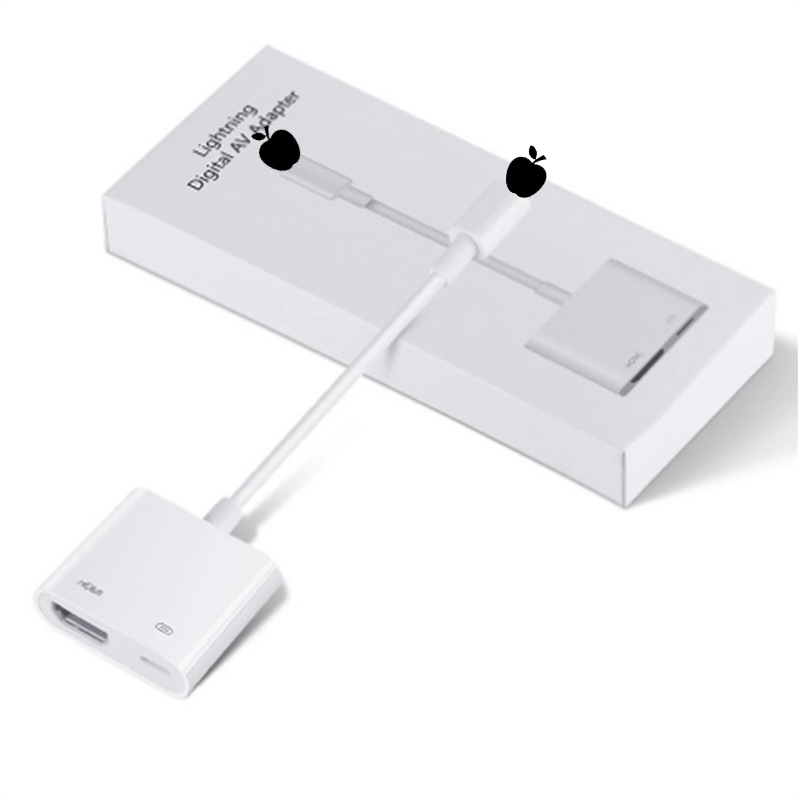 Transfronteriza iluminación del teléfono móvil a HDMI Cable de pantalla de proyección para el teléfono móvil de Apple a TV HD Video Converter