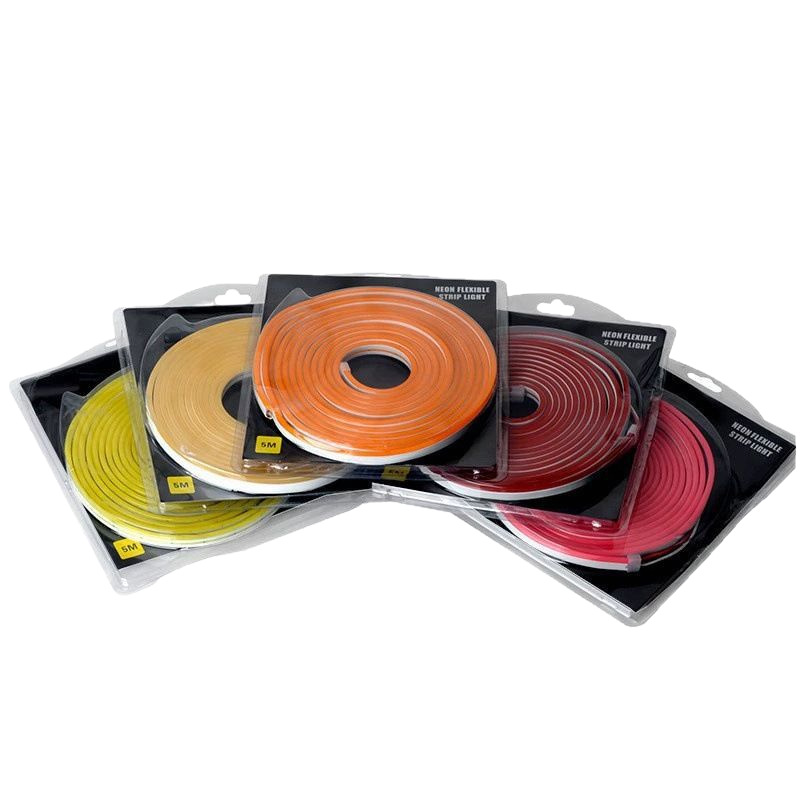 Tira de luz LED de neón 6*12 2835 de un solo color 12V de bajo voltaje, tira de luz de silicona modificada para modelado decorativo, flexible y moldeable