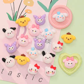 百搭迷你卡通团子 diy奶油胶手机壳发饰发夹 树脂饰品配件批发