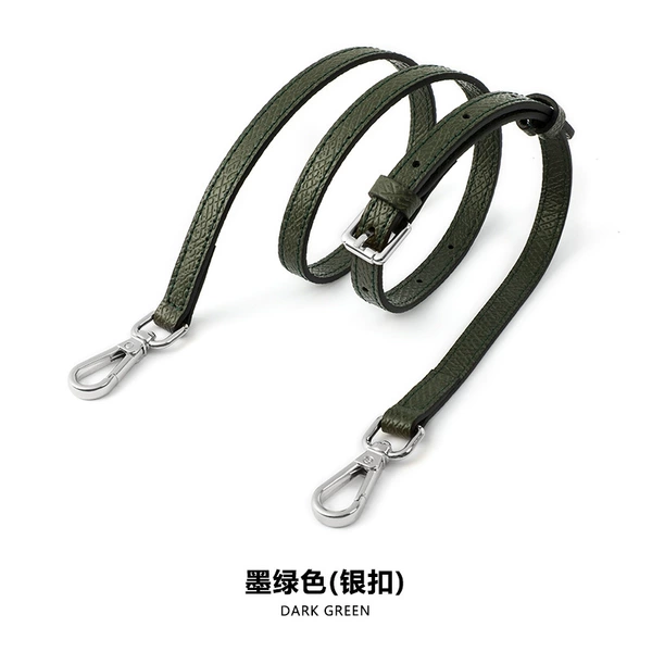 Leather green straps, 95cm, 115cm
