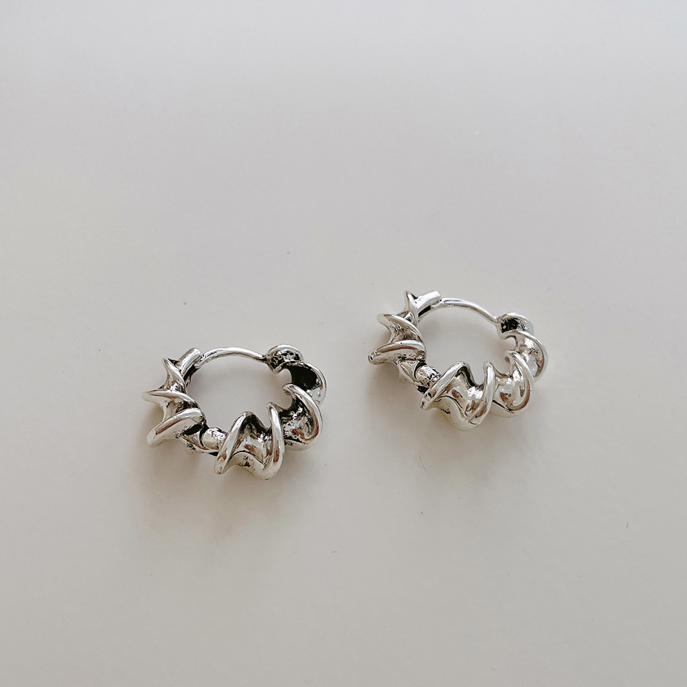 25g Weight 0.03µm-0.05µm Gold Plating Thickness Electroplating Gold Plating Process Copper Alloy Ear Needle Material 1 Pair Simple Style Geometric Metal Plating Women's Earrings