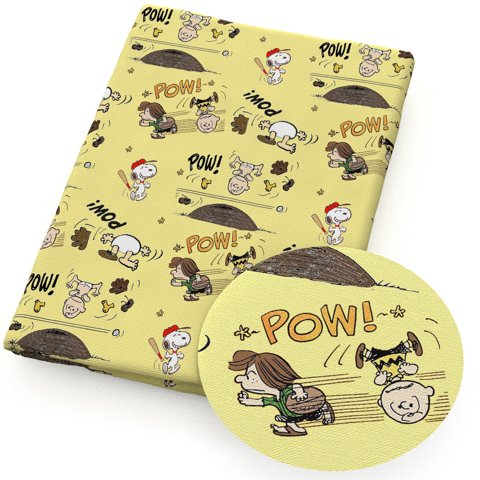 Perro Snoopy impresión de dibujos animados 100% tela de algodón DIY ropa hecha a mano bolsa, 1Yc55667