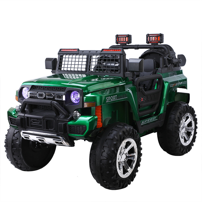 Coche Eléctrico de Juguete para Niños con Control Remoto y Música, Doble Tracción, para Exteriores image 6