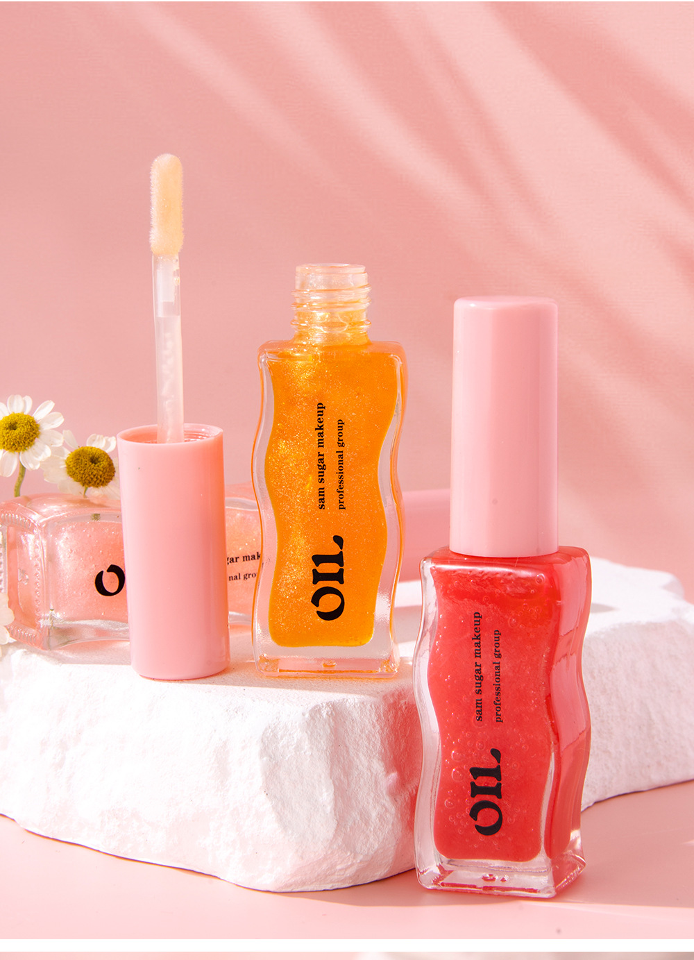 SAM SUGAR Fruit Honey Essence Lip Oil Lip Care Lotion Transparent Pearlescent Lip Gloss undefined