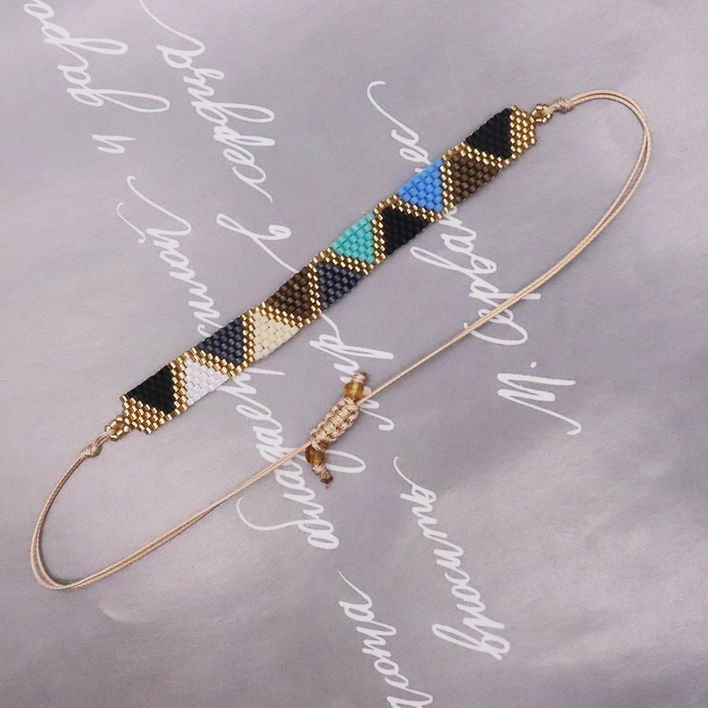 Bracelets Classification Bohemian Triangle Glass Knitting Unisex Bracelets 1 Piece