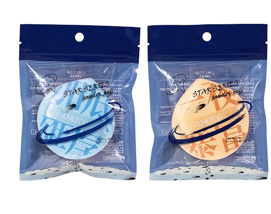 Lmltop de algodón de gran tamaño pequeño algodón de caramelo hidrofílico húmedo y seco de doble uso maquillaje aire cojín puff SY202